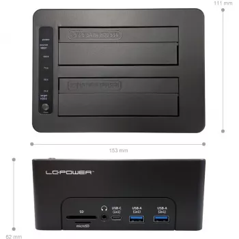 Stacja dokująca LC-Power USB 3.2 Gen 2x1