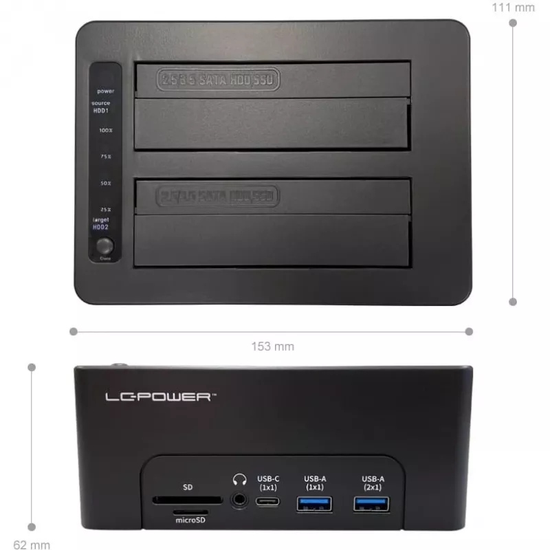 Stacja dokująca LC-Power USB 3.2 Gen 2x1