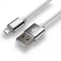 kabel USB everActive 1m - Biały, silikonowy, szybkie ładowanie, 2,4A - CBS-1MW