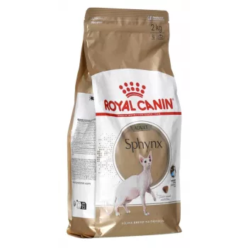 Sucha karma dla kota Royal Canin Sphynx Adult 2 kg — smak wieprzowiny, 33% białka, 23% tłuszczu