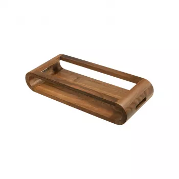 Taca do serwowania artelegno VASD orzech włoski 37 cm dwustronna