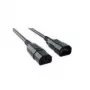 Kabel zasilający Bachmann 356.119 Czarny 0,5 m C14 C13