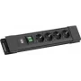 Bachmann CONNECTUS 4xCEE7/3 1x switch 2.0m CEE7/7 Czarny (BM005913)