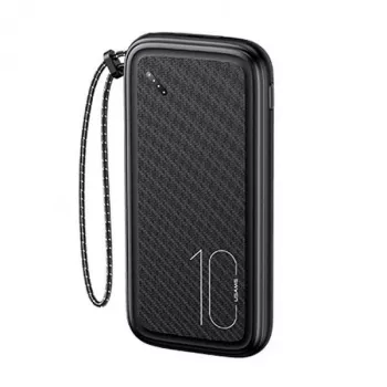 Przenośny powerbank USAMS PB56 10000mAh 2xUSB / USB-C / MicroUSB szybkie ładowanie