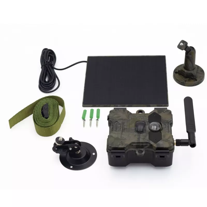 Technaxx 4G Wildcam TX-189 Kamera Zewnętrzna 4MP CMOS Panel Słoneczny