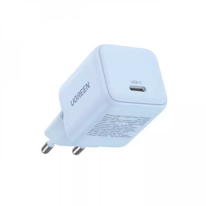 UGREEN X512 20W GAN 1X USB-C POWER ADAPTER - niebieski