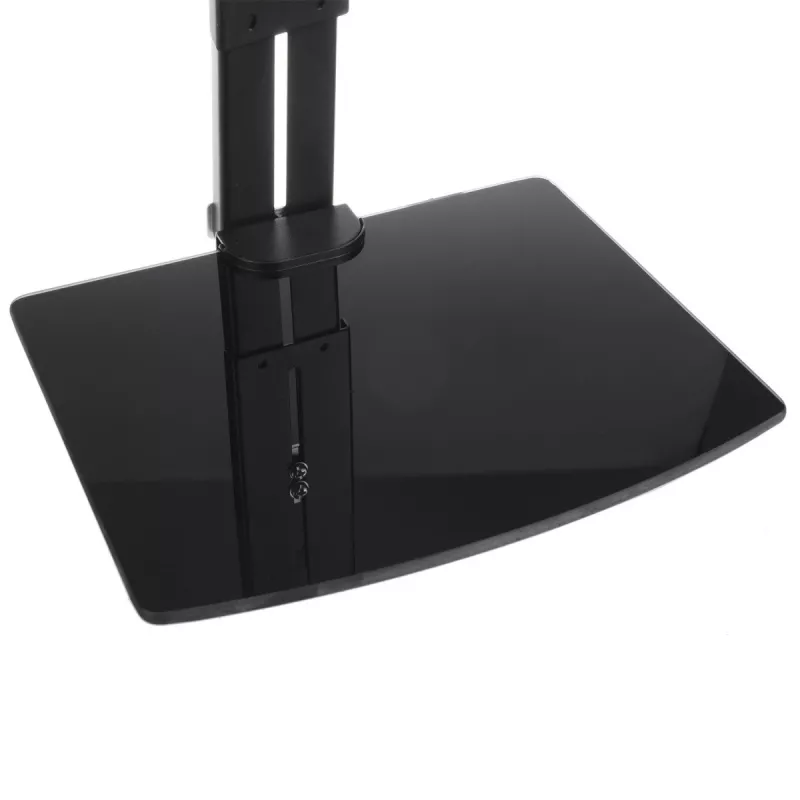 Uchwyt ścienny do telewizora MACLEAN MC-451 z półką i regulacją pochylenia, VESA 75x75–200x200 mm, do 20 kg, do ekranów 15–42 cali