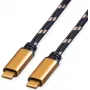 ROLINE GOLD USB4 Gen3x2 40Gbit/s kabel C-C ST/ST 100W 2m - Kabel - Cyfrowy/Danych (11.02.9039)