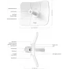 Mostek sieciowy TP-LINK Beam Bridge 5 UR KIT, 5 GHz single-band, Wi‑Fi 5 (802.11ac), Gigabit Ethernet, antena zewnętrzna, maks. zasięg 15000 m, biały