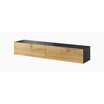 Cama TV Stand VIGO '180' 30/180/40 Czarny/wotan oak