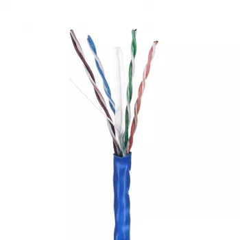 LANBERG kabel sieciowy U/UTP Cat6 LCU6-10CC-0305-B 305 m, przewodnik CCA, 23 AWG, niebieski