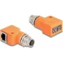 DeLOCK 60668 Adapter/przejściówka kabli M12 RJ45 pomarańczowy pozłacane styki