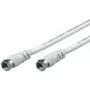 Wentronic Goobay SAT kabel połączeniowy, 100% ekranowany, biały, 3,5 m - wtyk F - wtyk F (50754)
