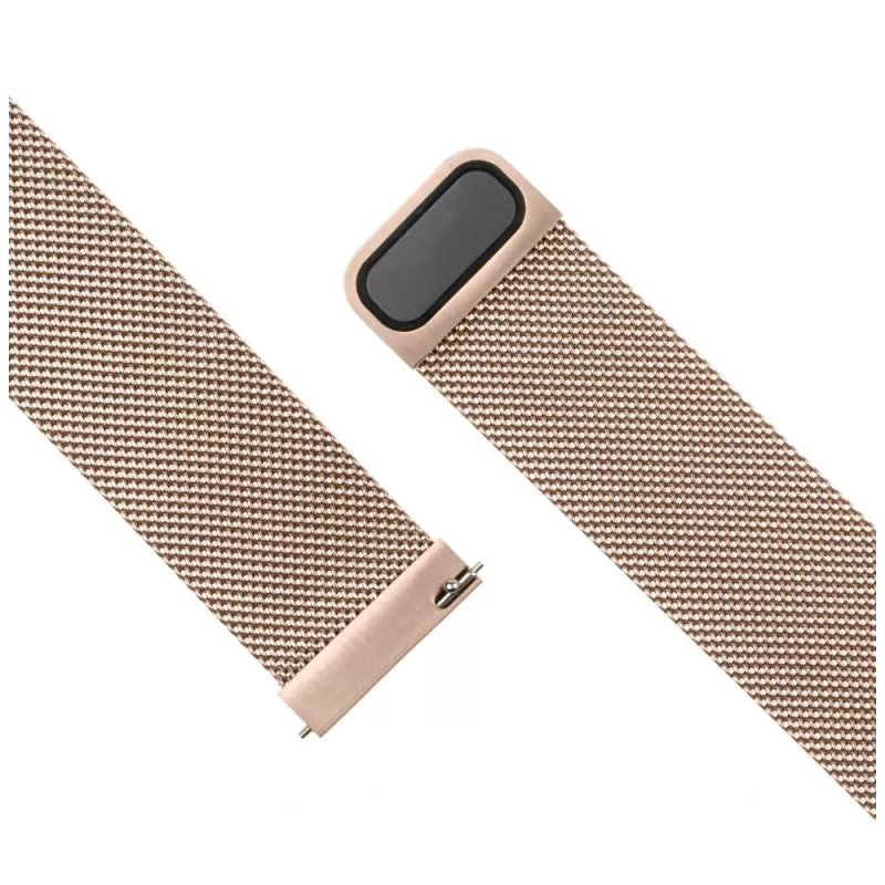 Pasek do zegarka FIXED Mesh Strap Fixed 18mm stal nierdzewna szybkozłączka złoty