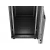 Szafa rackowa stojąca LANBERG 19 cali 24U 600x800 mm czarna z drzwiami szklanymi i wycięciem na LCD (płaski Pack) v2