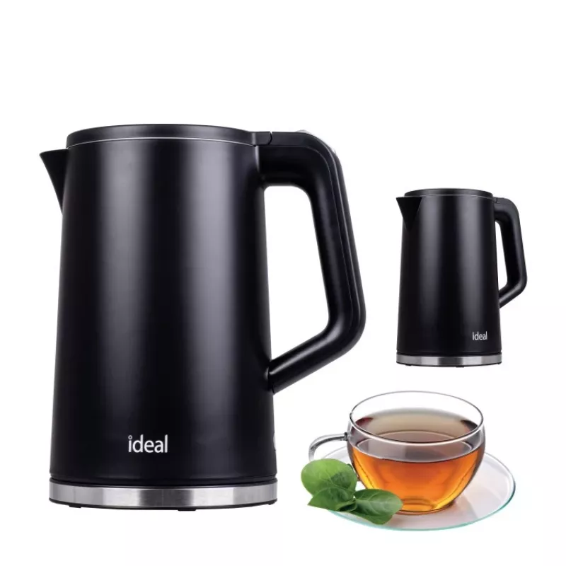 Czajnik IDEAL 1,7 l, korpus stalowy, moc 1500 W, czarny