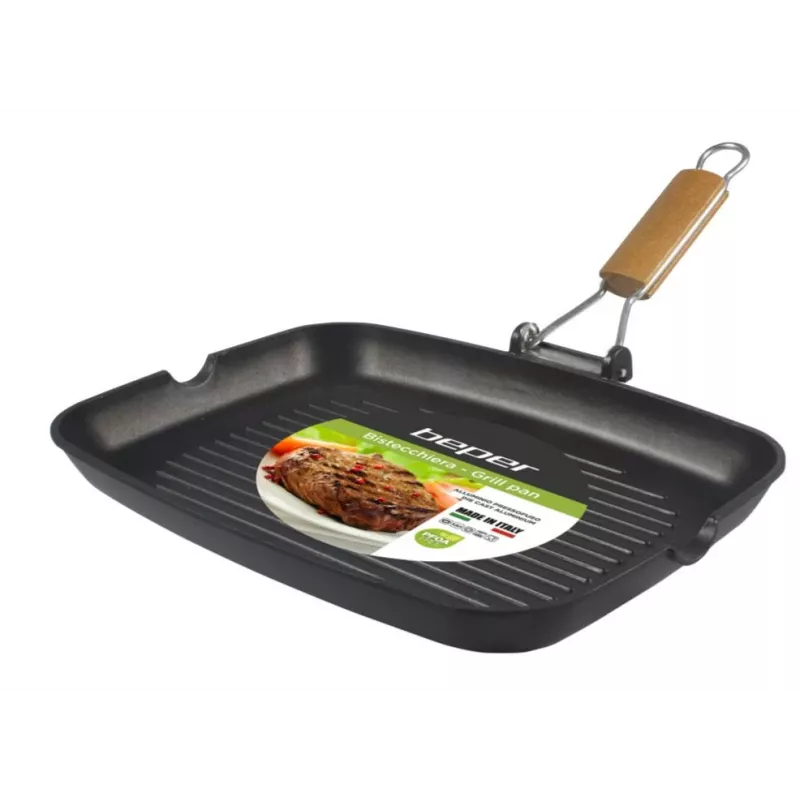 Grill elektryczny Beper PE.511 z powierzchnią nieprzywierającą 26x36 cm