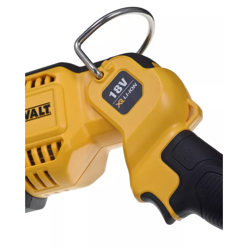 Lampa robocza wisząca DeWalt DCL043-XJ, LED 1000 lm, 3 żarówki, kąt 90°, żółto-czarna