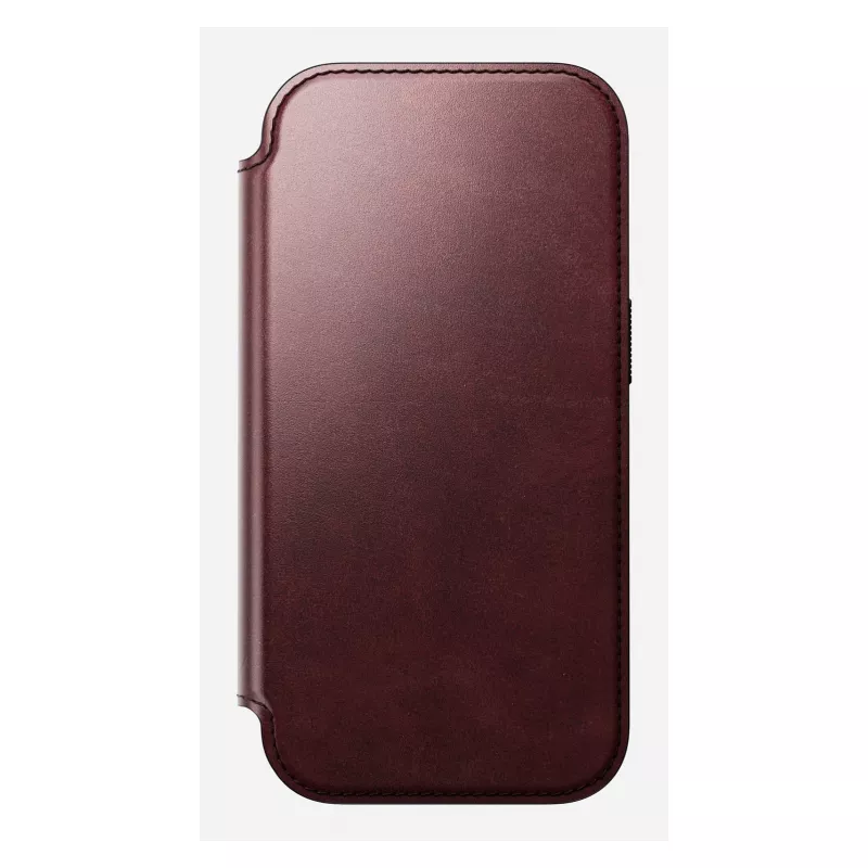 Etui na telefon Nomad Modern Leather Folio dla Apple iPhone 17 Pro, 6,3 cala (16 cm), skóra bordowa