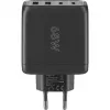 Goobay 64817 Ładowarka do urządzeń mobilnych, słuchawek, smartfonów i tabletów Czarna AC Szybkie ładowanie Wewnętrzna (64817)
