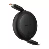 Baseus Free2Pull Mini kabel USB USB-C do USB-C, 60W, 1, (czarny)