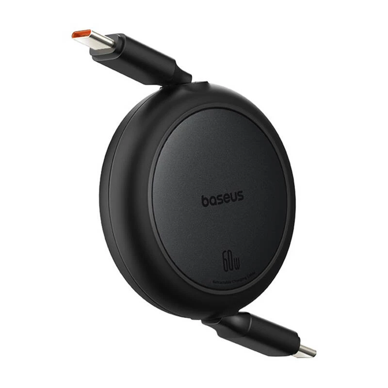 Baseus Free2Pull Mini kabel USB USB-C do USB-C, 60W, 1, (czarny)