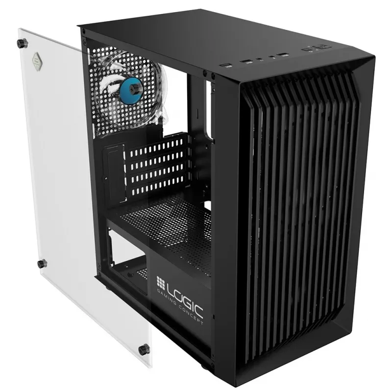 Logic Atos ARGB Mini USB 3.0 obudowa Micro Tower, czarna (AM-ATOS-10-0000000-0002)