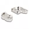 DELOCK D-Sub housing 9‑pin kątowy 90° kabel boot, srebrny plastic, 33×47×16 mm