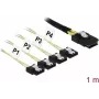 Kabel SAS DeLOCK 85731 1 m czarno-zielony