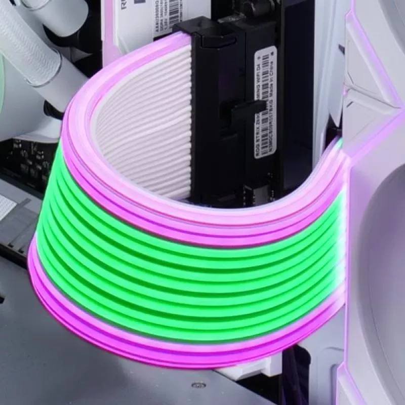 Kabel taśmowy Lian Li PW24-1W-T 24-pin męski/żeński, 0,26 m