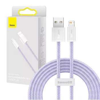 Kabel Baseus Dynamic USB na Lightning, 2.4 A, 2 m (fioletowy)