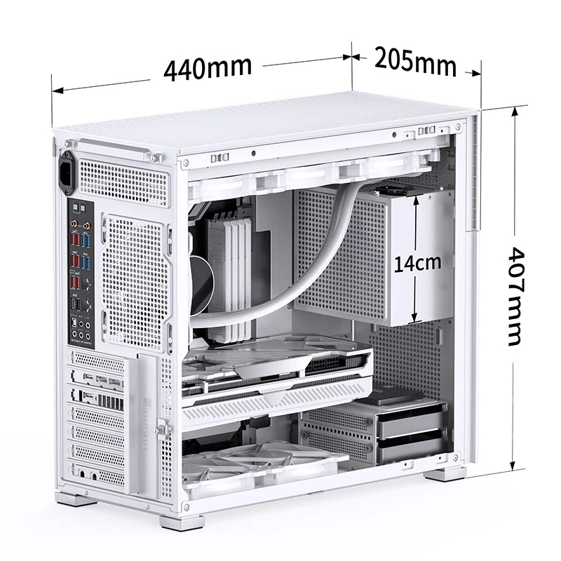 Obudowa PC Jonsbo D41 STD Midi Tower Biała