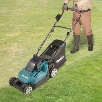 Makita DLM382PM2 - Kosiarka do trawy - Bezprzewodowa - 18 V - 4 Ah - 2 akumulatory - 3700 obr./min - 38 cm - 16,9 kg