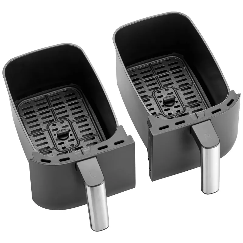 Gorącopowietrzna frytownica Severin FR 2453 Double 3,25 l 2850 W Czarny Srebrny