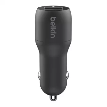 Ładowarka samochodowa Dual USB-A 12W x2 Czarna