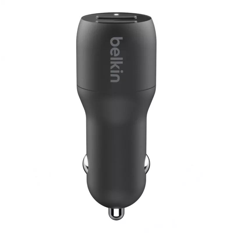 Ładowarka samochodowa Dual USB-A 12W x2 Czarna