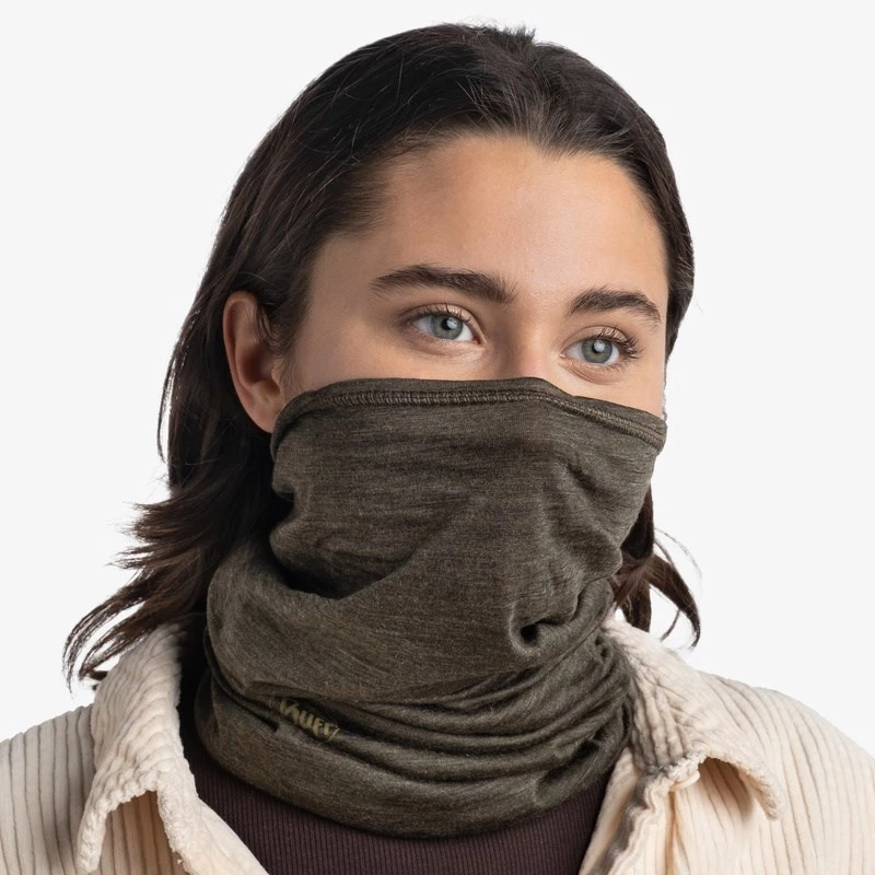 Komin Buff 113010.843.10.00 Brązowy unisex wełna 700×245 mm, 47 g, UPF, oddychający
