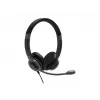 PORT CONNECT | Słuchawki USB Stereo PRO ON'R 300 | Przewodowe | Nauszne | Redukcja szumów | Czarny