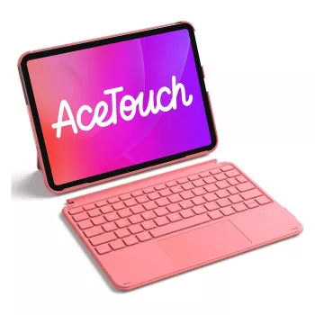 Etui z klawiaturą i touchpadem Inateck KB04122 do iPada 11 inch/Air, QWERTZ, czerwone