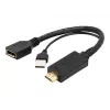 Cablexpert adapter wideo - 10 cm