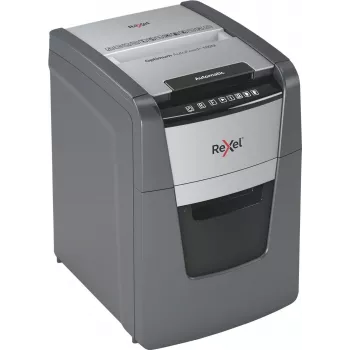 Rexel Optimum Auto+ 100M niszczarka do papieru Mikrocięcie 55 dB 22 cm Czarny, Szary