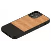 Etui ochronne Man and Wood do iPhone 12 mini Herringbone Nero Czarny