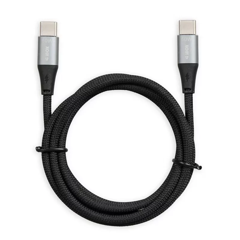 iBOX IKUTC Kabel USB-C 60W 2m Czarny