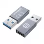 Adapter GRAUGEAR G-AD-CTA-10G USB-A na USB-C srebrny