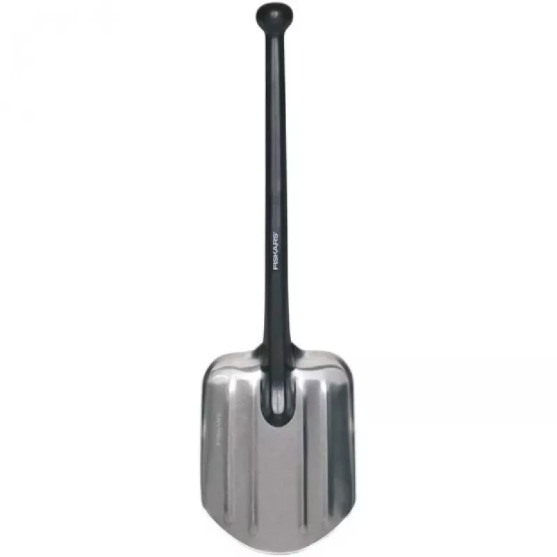 Fiskars 1001574 łopatka/szpatułka Łopatka ogrodowa Plastik, Stal Czarny, Stal nierdzewna