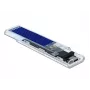 Obudowa SSD DeLOCK 42620 Zewnętrzna obudowa dla M.2 NVME PCIe SSD z portem USB Typu-C żeńskim, przezroczysta