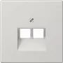 JUNG LS 969-2 UA LG - Szary - Termoplast - konwencjonalny - JUNG - UAE 2 x 8 UPO - UAE 8-8 UPO - UAE 8-8 UPOK6E - UAE 8-8 UPOK6 - MK-POF-2UAE - RJ-45