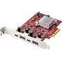 Karta kontrolera Renkforce RF-4679642 2+2 porty USB 3.2 Gen 2, USB 3.2 Gen 2, USB-C™ PCIe (RF-4679642)