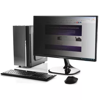 Filtr prywatności Qoltec GDPR 23 cale | 16:9 | Ochrona oczu | Panoramiczny