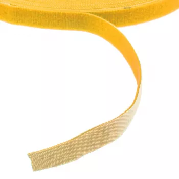 LABEL THE CABLE LTC PRO Rolka z rzepem, dwustronna taśma rzepowa, 25 m, żółta